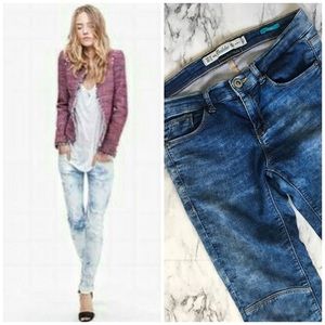 ZARA Trafaluc Acid Wash Skinny Jegging Pants 4